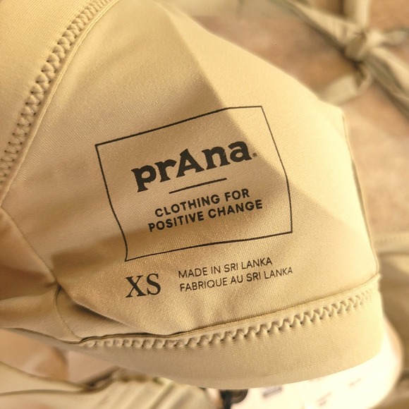 NWT Prana‎ Sunset Scene Top Mirage Tie Dye Halter Bikini Top XS Blue Green Beach - Picture 7 of 7